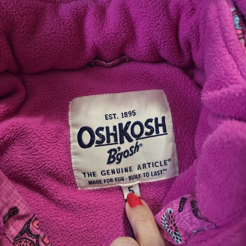 OshKosh B'gosh Girls Size 5 Winter Coat Jacket - Picture 7 of 14
